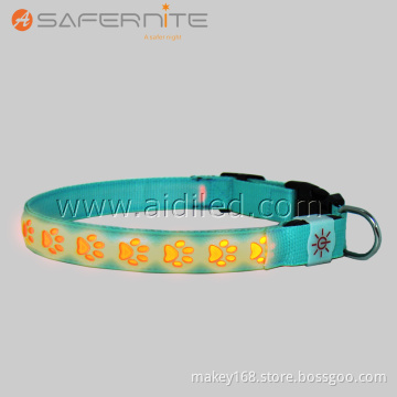 Best Glowing In The Dark Leather Dog Collar